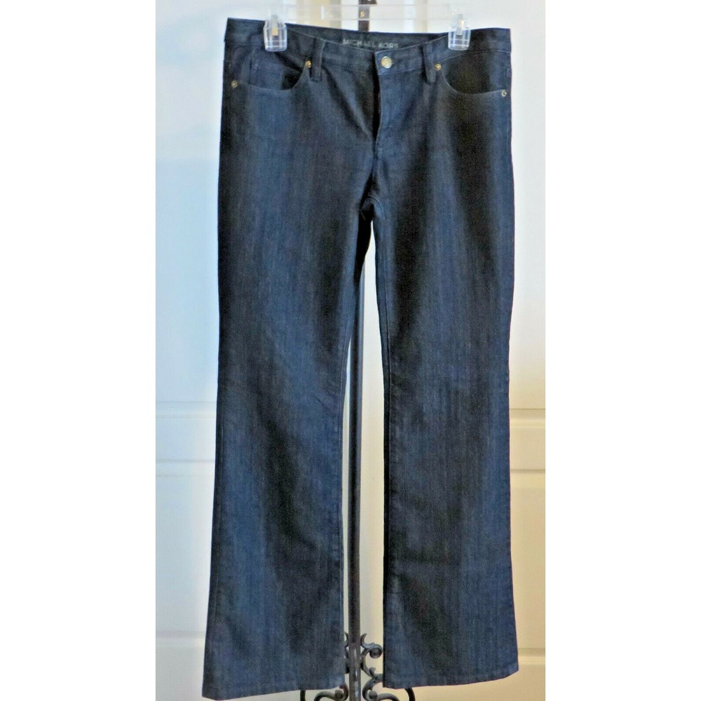 Womens Michael Kors Denim Jeans Stretch Size 6 Boot Cut Flare